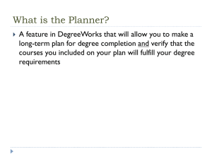 What is the Planner?