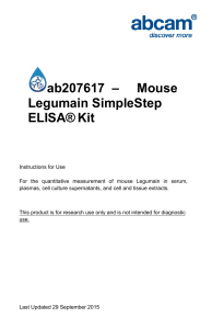 ab207617  –     Mouse Legumain SimpleStep ELISA® Kit