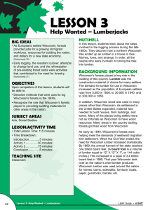 3 LESSON Help Wanted – Lumberjacks NUTSHELL