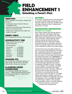 1 FIELD ENHANCEMENT Unlocking a Forest’s Past