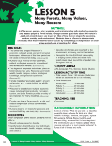 5 LESSON Many Forests, Many Values, Many Reasons