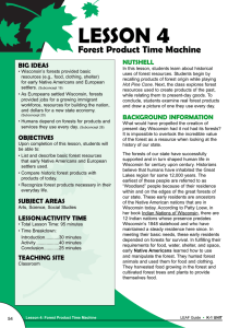 4 LESSON Forest Product Time Machine NUTSHELL