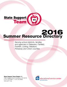 2016 Summer Resource Directory