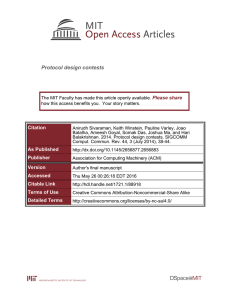 Protocol design contests Please share