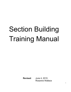 Section Building Training Manual