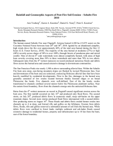 Rainfall and Geomorphic Aspects of Post-Fire Soil Erosion – Schultz... 2010  Ann Youberg