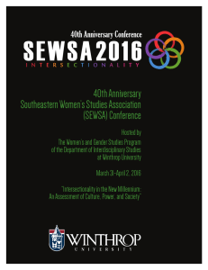 40th Anniversary Southeastern Women’s Studies Association (SEWSA) Conference