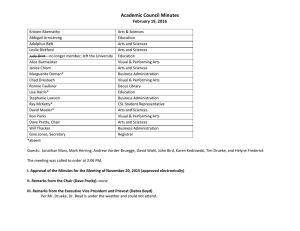 Academic Council Minutes February 19, 2016