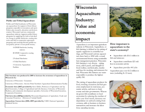 Wisconsin Aquaculture Industry: Value and