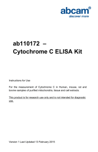 ab110172  – Cytochrome C ELISA Kit