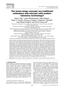 The home-range concept: are traditional estimators still relevant with modern telemetry technology?