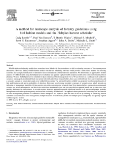 A method for landscape analysis of forestry guidelines using