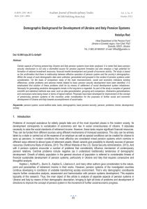 Demographic Background for Development of Ukraine and Italy Pension Systems