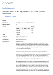 Human Hif1 + PDK1 Hypoxia In Cell ELISA Kit (IR) ab125299