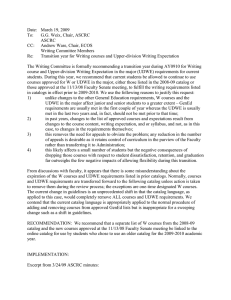 Date:  March 19, 2009 To: G.G. Weix, Chair, ASCRC