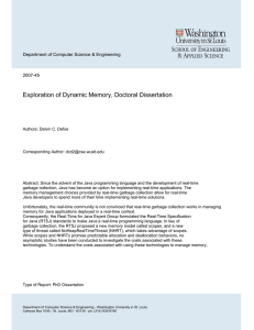 Exploration of Dynamic Memory, Doctoral Dissertation 2007-45