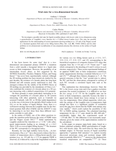 Trial state for a two-dimensional hexatic Anthony J. Schmidt Orion Ciftja