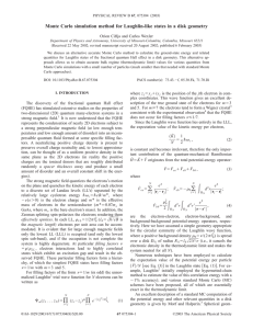 Monte Carlo simulation method for Laughlin-like states in a disk...