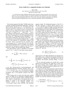 Exact results for a composite-fermion wave function
