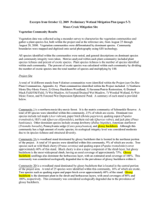 Excerpts from October 12, 2009  Preliminary Wetland Mitigation Plan... Moses Creek Mitigation Site