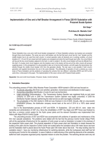 Implementation of One and a Half Breaker Arrangement in Fierza... Prozanet Scada System