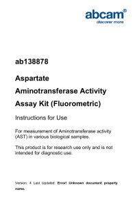 ab138878 Aspartate Aminotransferase Activity Assay Kit (Fluorometric)