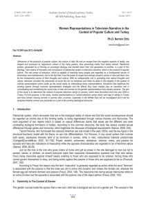 Women Representations in Television Narrative in the MCSER Publishing, Rome-Italy