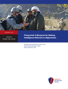Fixing Intel: A Blueprint for Making Intelligence Relevant in Afghanistan VoICeS