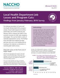 Local Health Department Job Losses and Program Cuts: Methodology