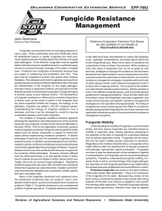 Fungicide Resistance Management EPP-7663 John Damicone
