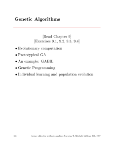 Genetic Algorithms