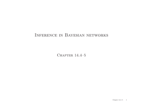 Inference in Bayesian networks Chapter 14.4–5 1