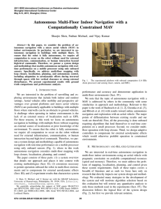 Autonomous Multi-Floor Indoor Navigation with a Computationally Constrained MAV