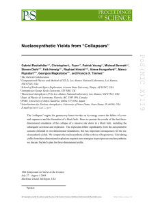 PoS(NIC X)119 Nucleosynthetic Yields from “Collapsars”