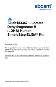 ab183367 – Lactate Dehydrogenase B (LDHB) Human SimpleStep