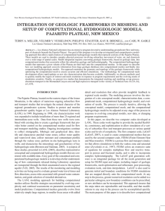 INTEGRATION OF GEOLOGIC FRAMEWORKS 121