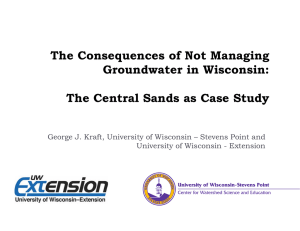 The Consequences of Not Managing Groundwater in Wisconsin:
