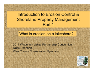 Introduction to Erosion Control &amp; Shoreland Property Management Part 1