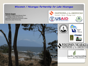 Wisconsin / Nicaragua Partnership for Lake Nicaragua  Patrick Goggin