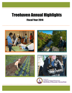 Treehaven Annual Highlights Fiscal Year 2014