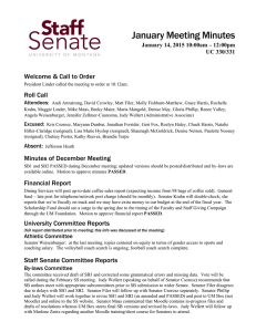 January Meeting Minutes Welcome &amp; Call to Order Roll Call