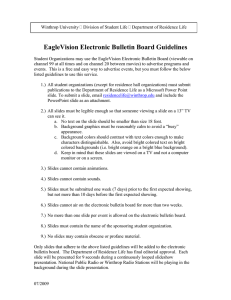 EagleVision Electronic Bulletin Board Guidelines