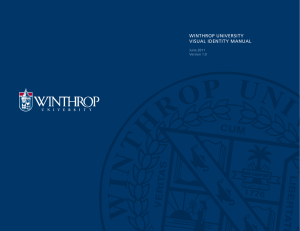 Winthrop University visUal identity ManUal June 2011 version 1.0