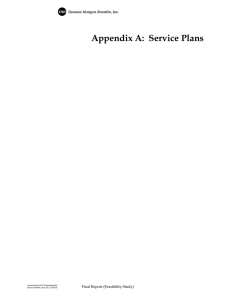 Appendix A:  Service Plans    Final Report (Feasibility Study)