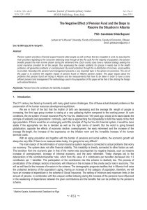 The Negative Effect of Pension Fund and the Steps to