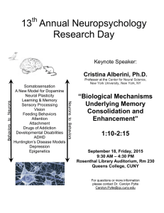13 Annual Neuropsychology Research Day