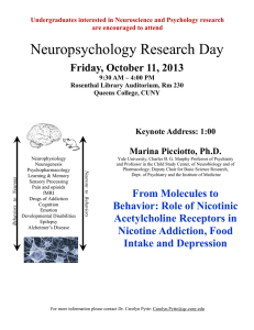 Neuropsychology Research Day Friday, October 11, 2013 Marina Picciotto, Ph.D.