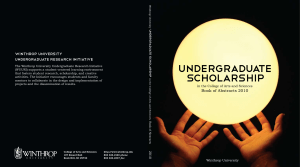 UNDERGRADUATE Winthrop University Undergraduate Research Initiative
