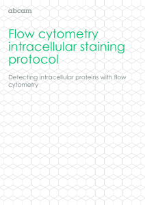 Flow cytometry intracellular staining protocol