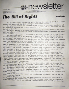 newsletter Bill Rights The